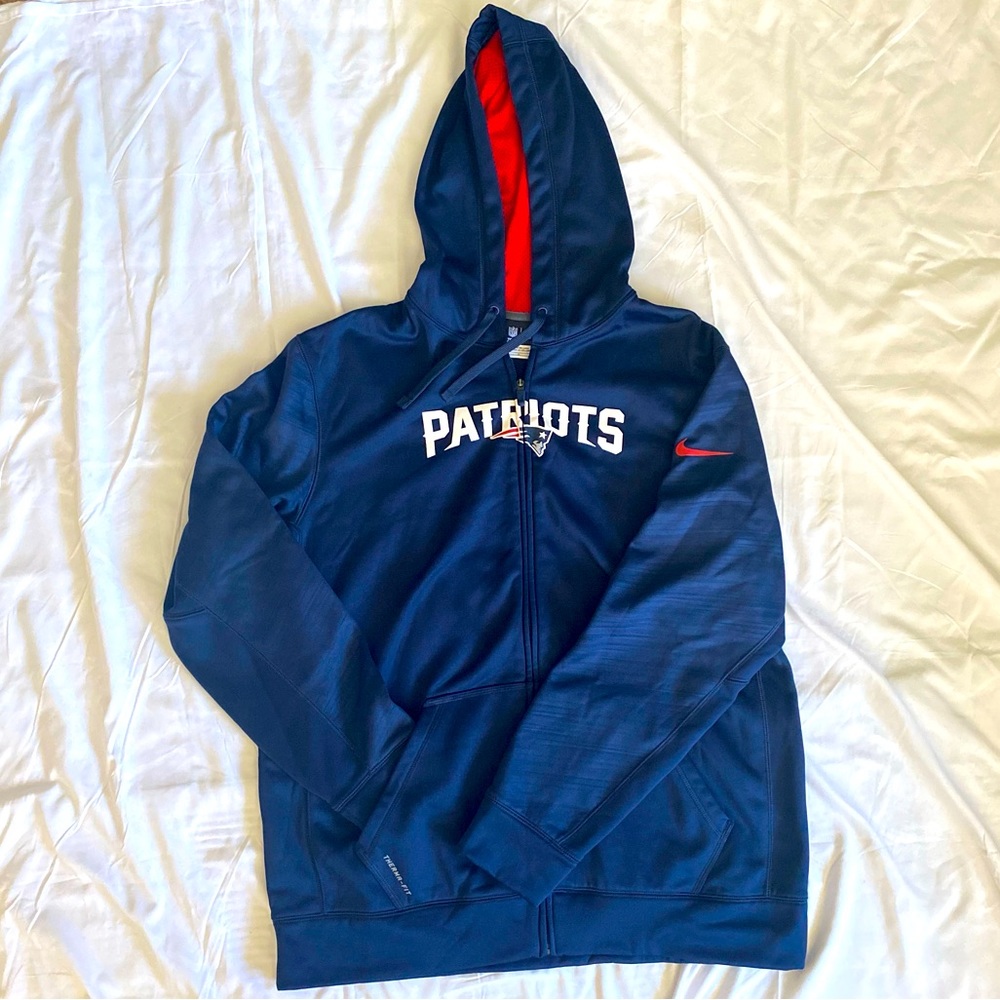 Nike mens Patriots zip up hoody